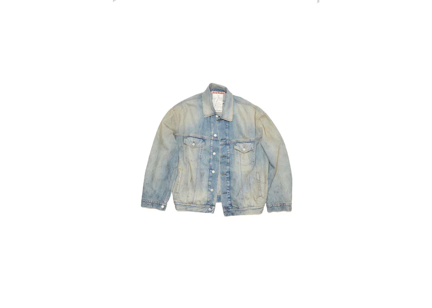 Acne Studios Oversized Fit Denim Jacket Light Blue