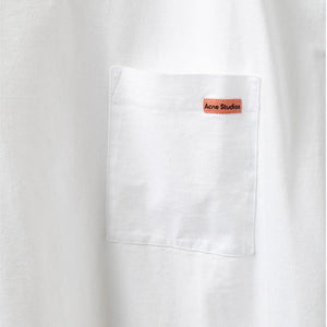Acne Studios Pocket Logo T-Shirt Optic White