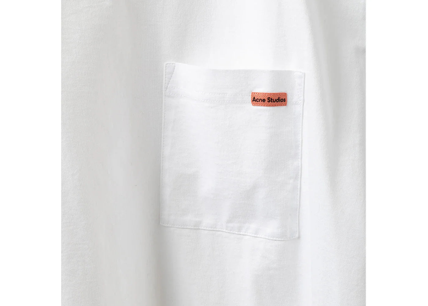 Acne Studios Pocket Logo T-Shirt Optic White