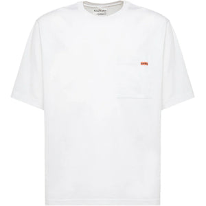 Acne Studios Pocket Logo T-Shirt Optic White