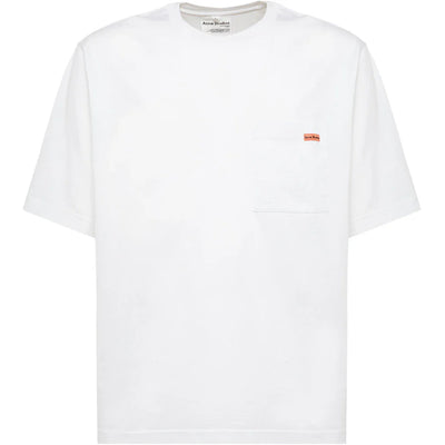 Acne Studios Pocket Logo T-Shirt Optic White