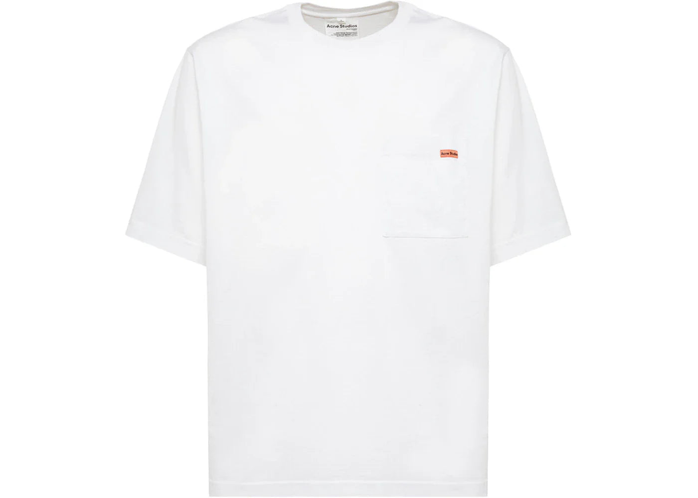 Acne Studios Pocket Logo T-Shirt Optic White