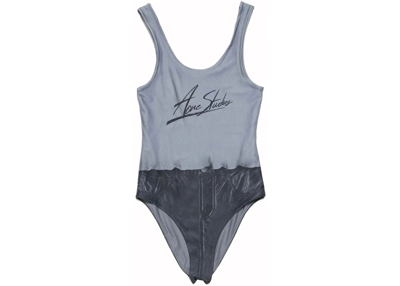 Acne Studios Printed Swimsuit Black Multicolor