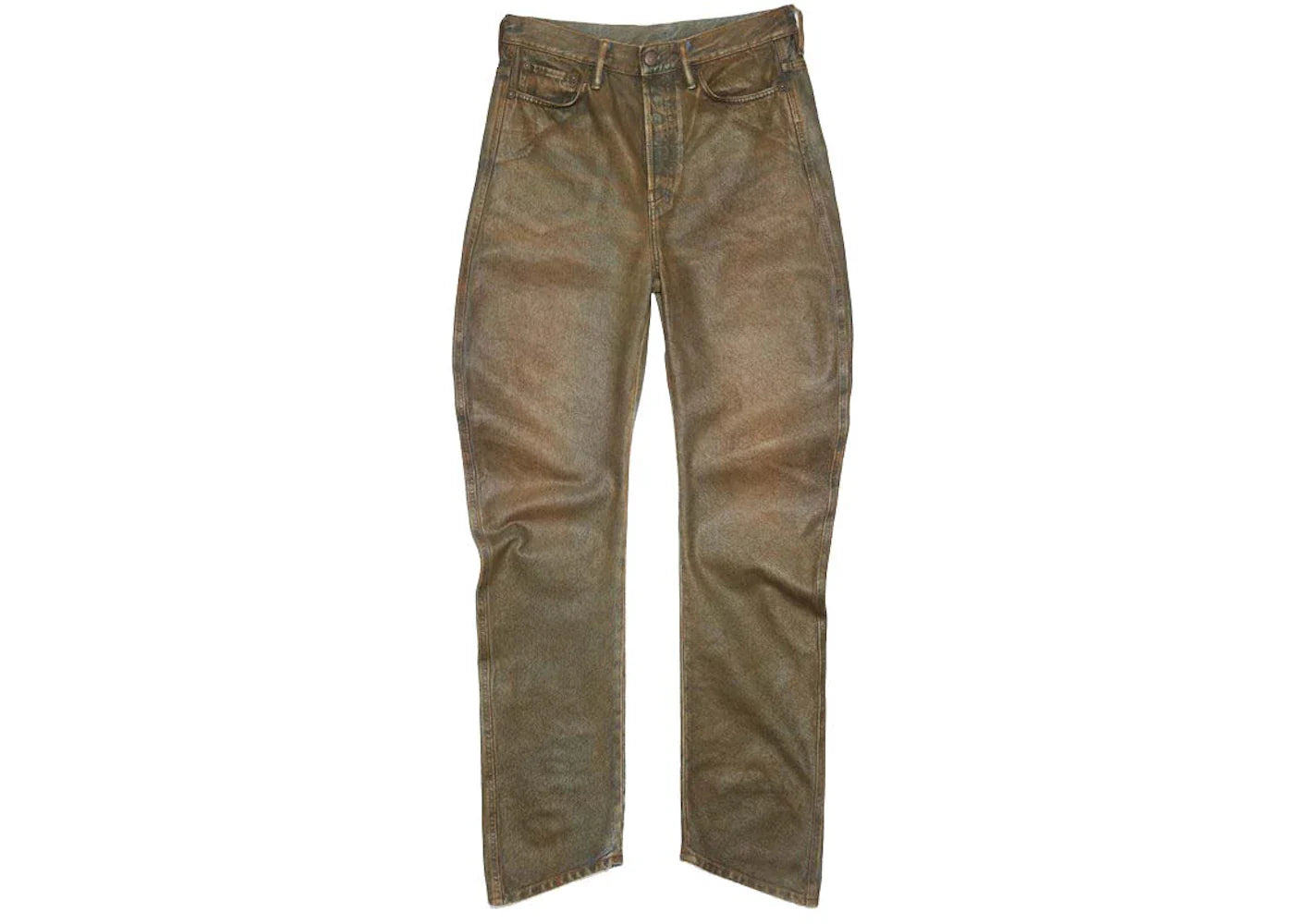 Acne Studios Relaxed Fit Coated Jeans Blue/Beige