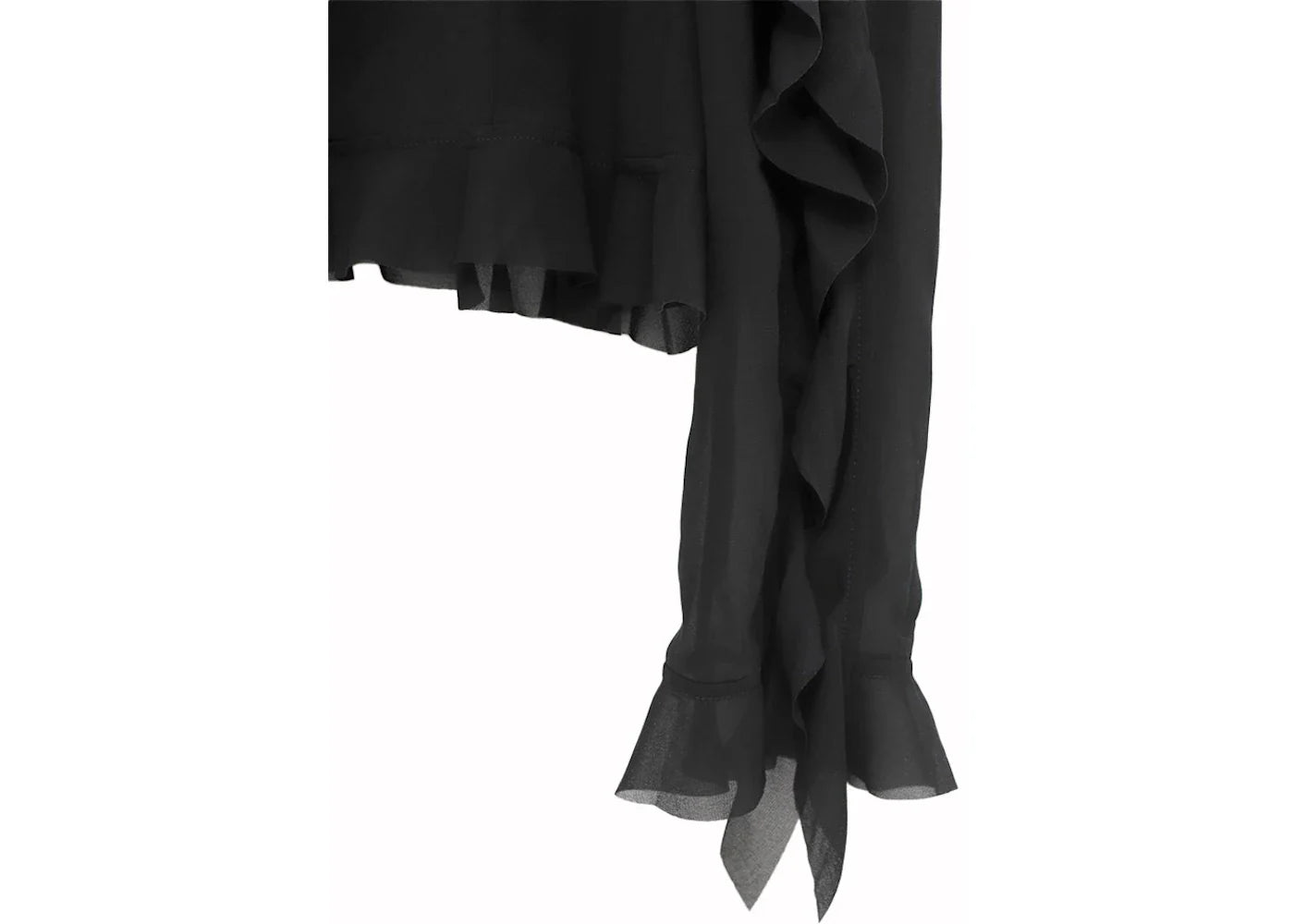 Acne Studios Ruffle Blouse Black 900