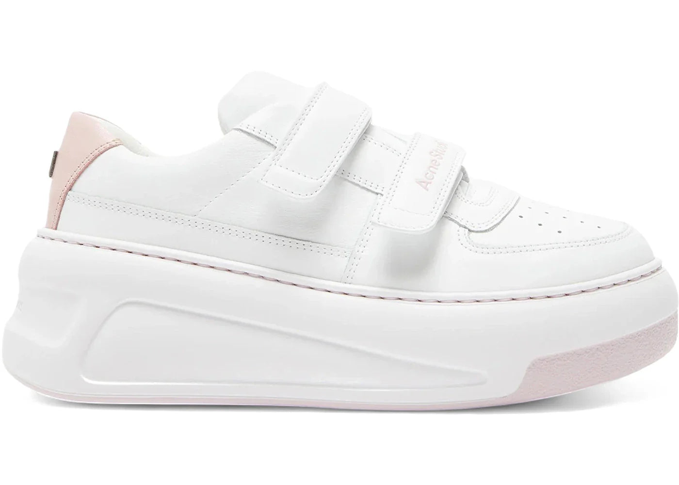 Acne Studios Steffey U Friend Raise Sneakers Optic White Pink (Women's)