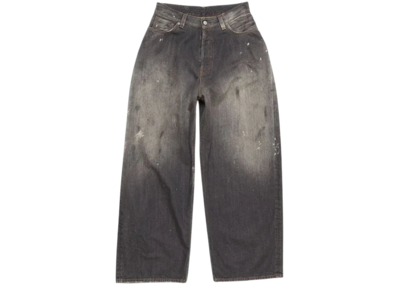 Acne Studios Super Baggy Fit Jeans Faded Black