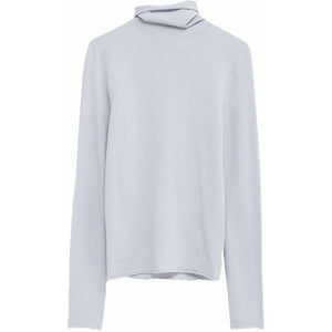 Acne Studios Turtleneck Sweater in Lightweight Jersey Ice Blue Aqh