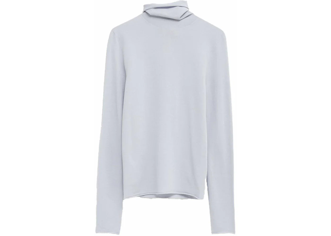 Acne Studios Turtleneck Sweater in Lightweight Jersey Ice Blue Aqh