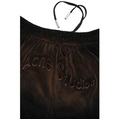 Acne Studios Velour Trousers Black