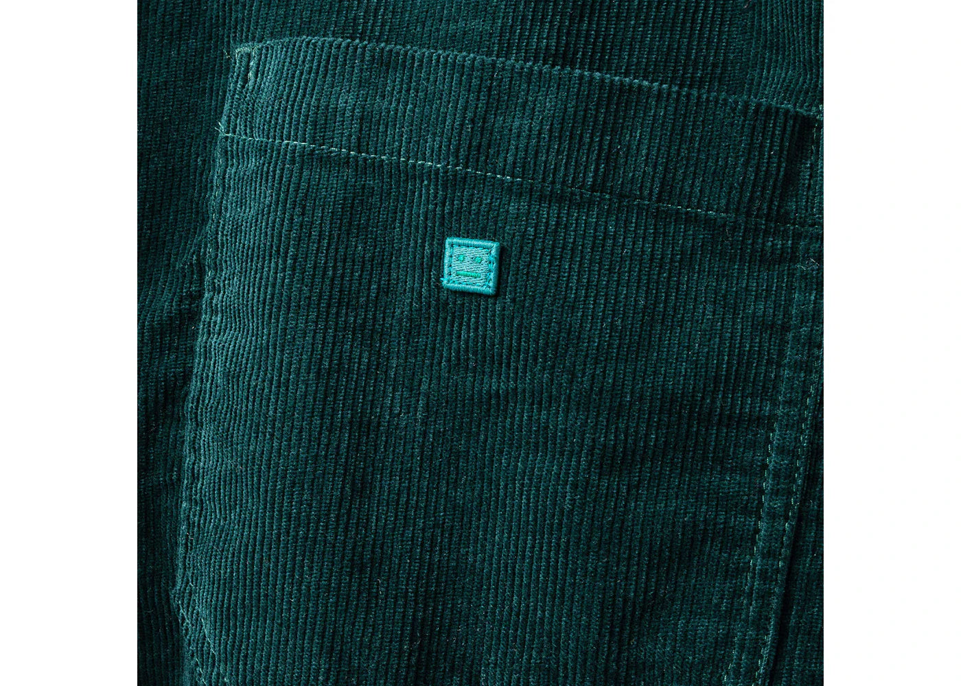 Acne Studios Velvet Shirt Night Green