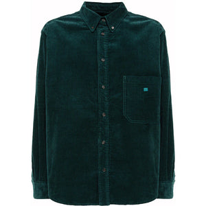 Acne Studios Velvet Shirt Night Green