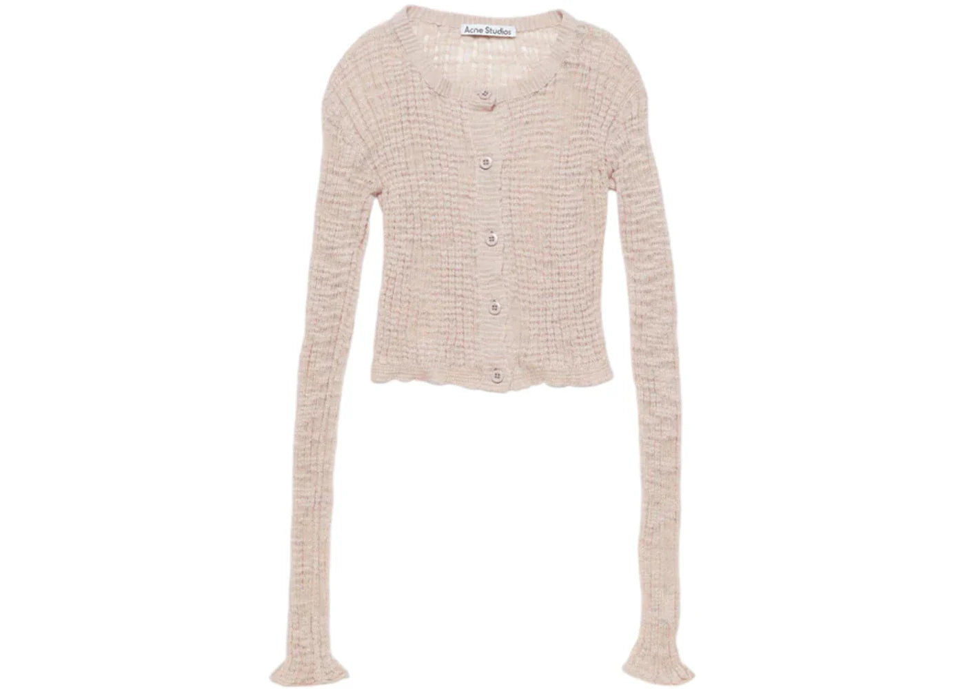 Acne Studios Wide Rib Cardigan Dusty Pink