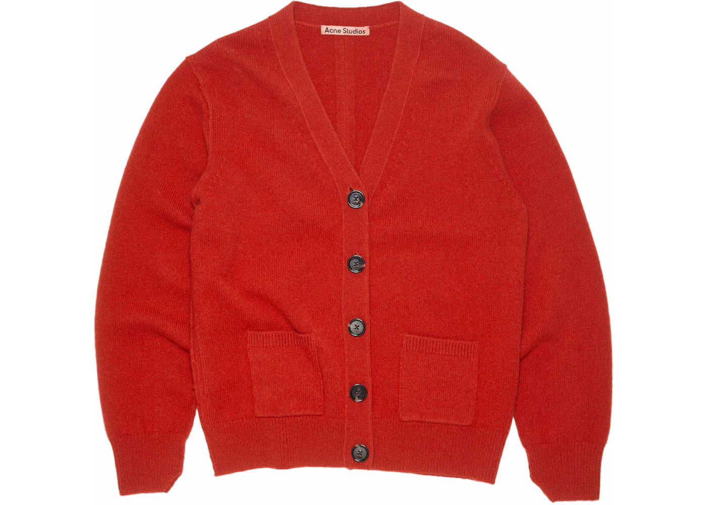 Acne Studios Wool Cashmere Cardigan Cardinal Red