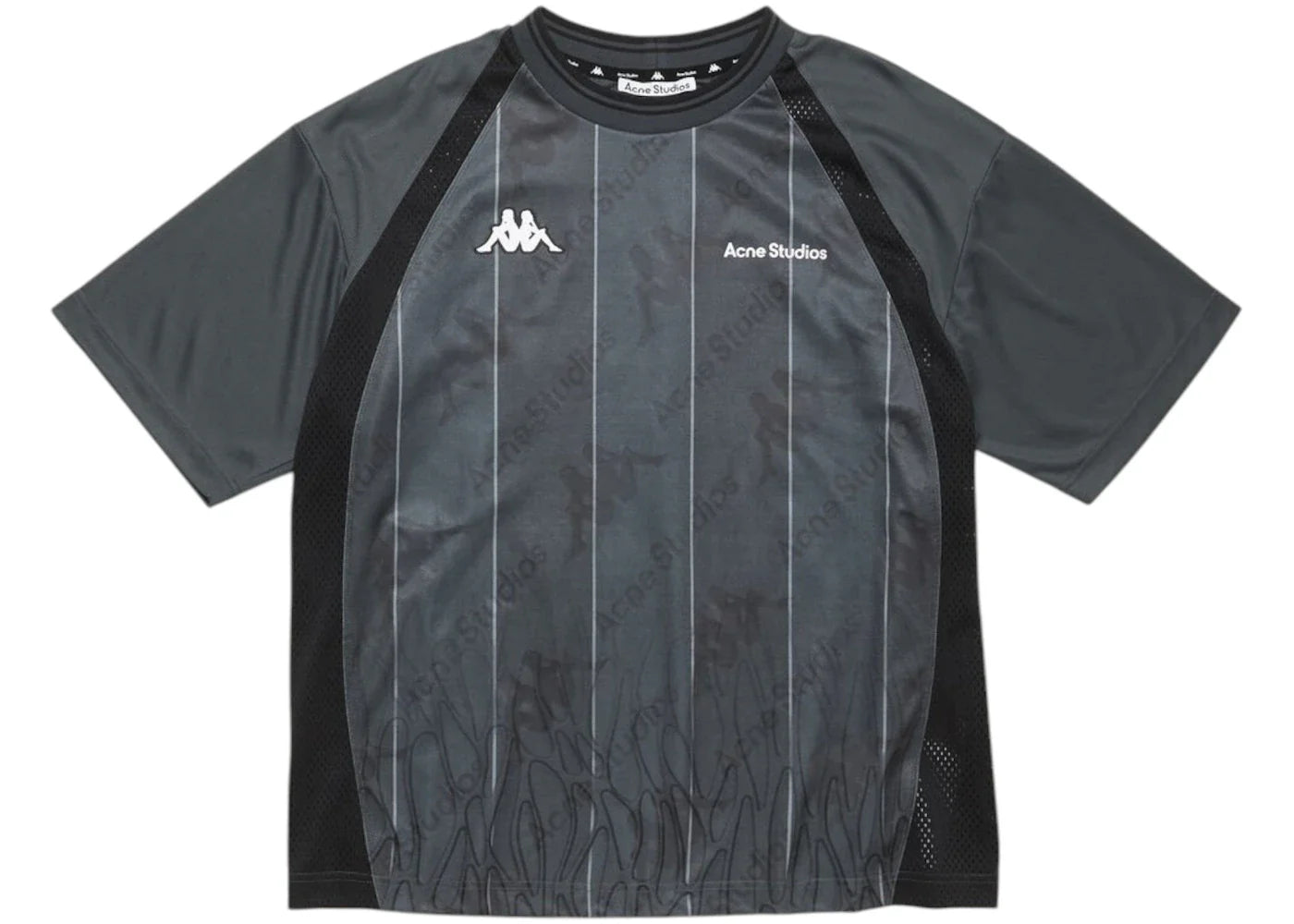 Acne Studios x Kappa Logo T-shirt Anthracite/Black