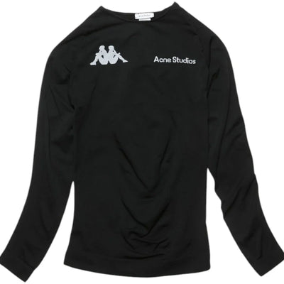 Acne Studios x Kappa Long Sleeve Logo T-shirt Black