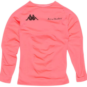 Acne Studios x Kappa Long Sleeve Logo T-shirt Neon Pink