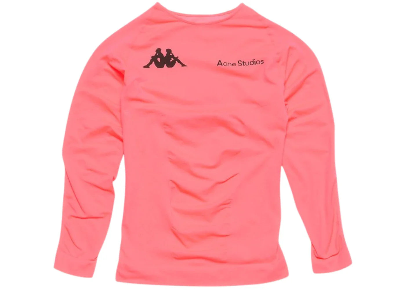 Acne Studios x Kappa Long Sleeve Logo T-shirt Neon Pink
