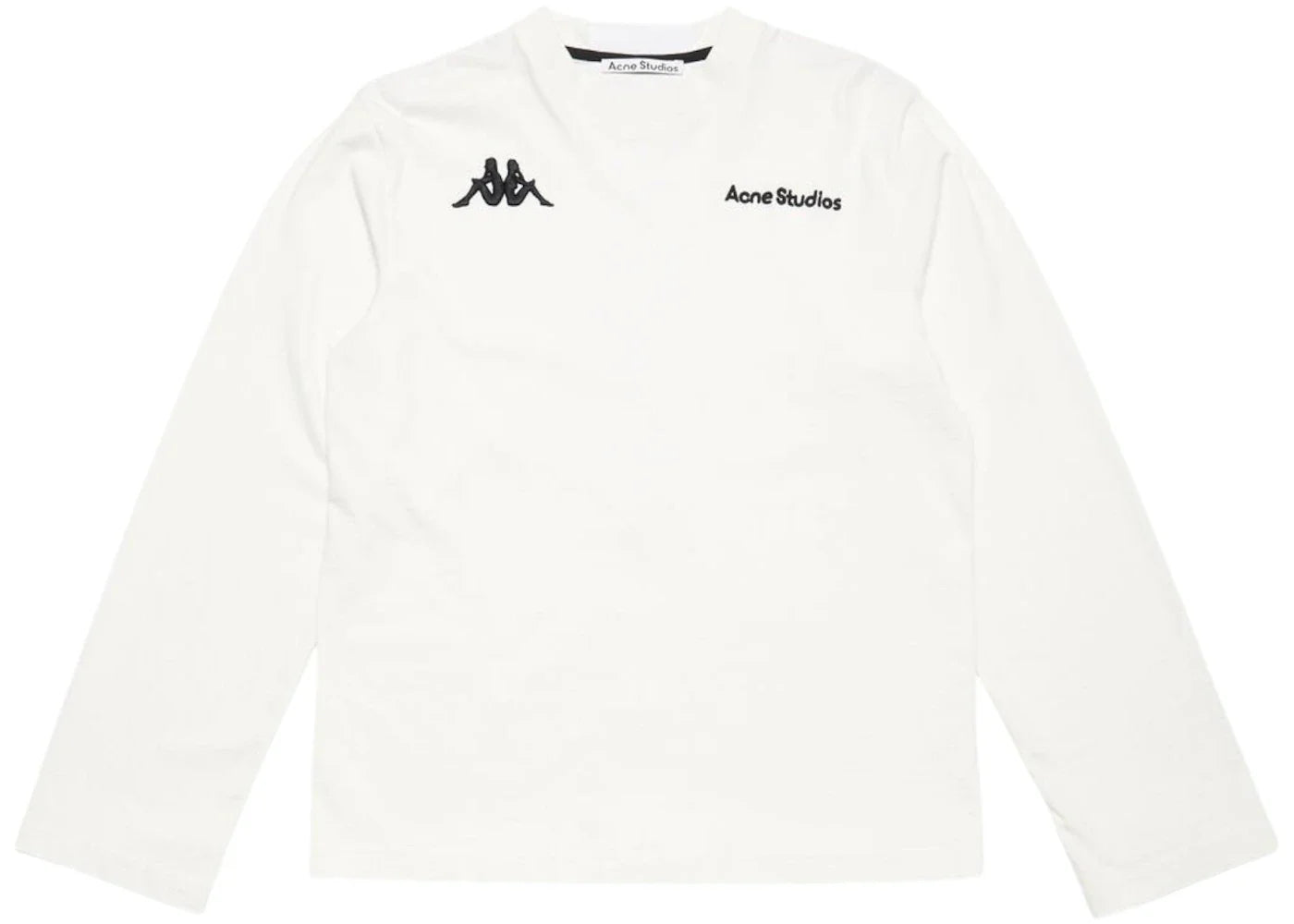 Acne Studios x Kappa Long Sleeve Logo T-shirt White