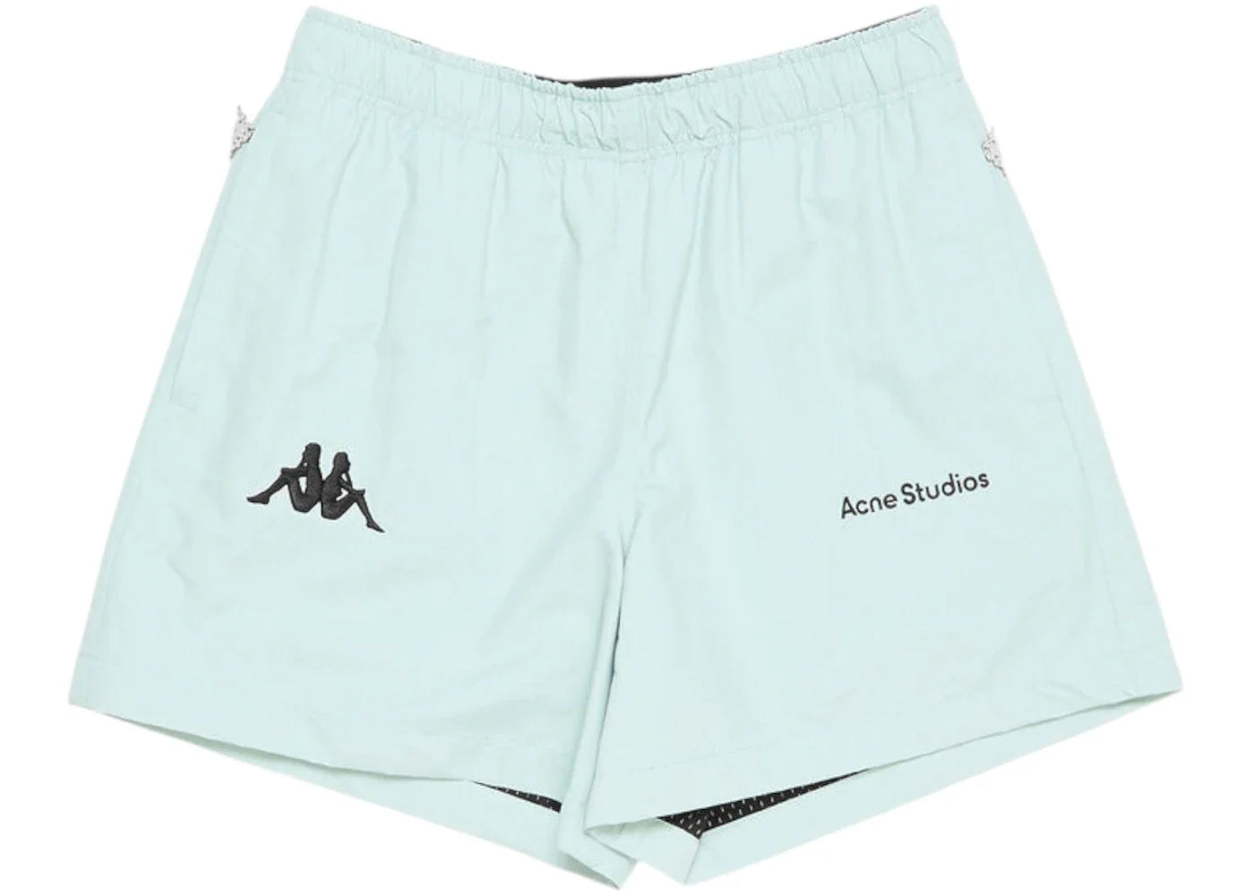 Acne Studios x Kappa Relaxed Fit Shorts Light Blue