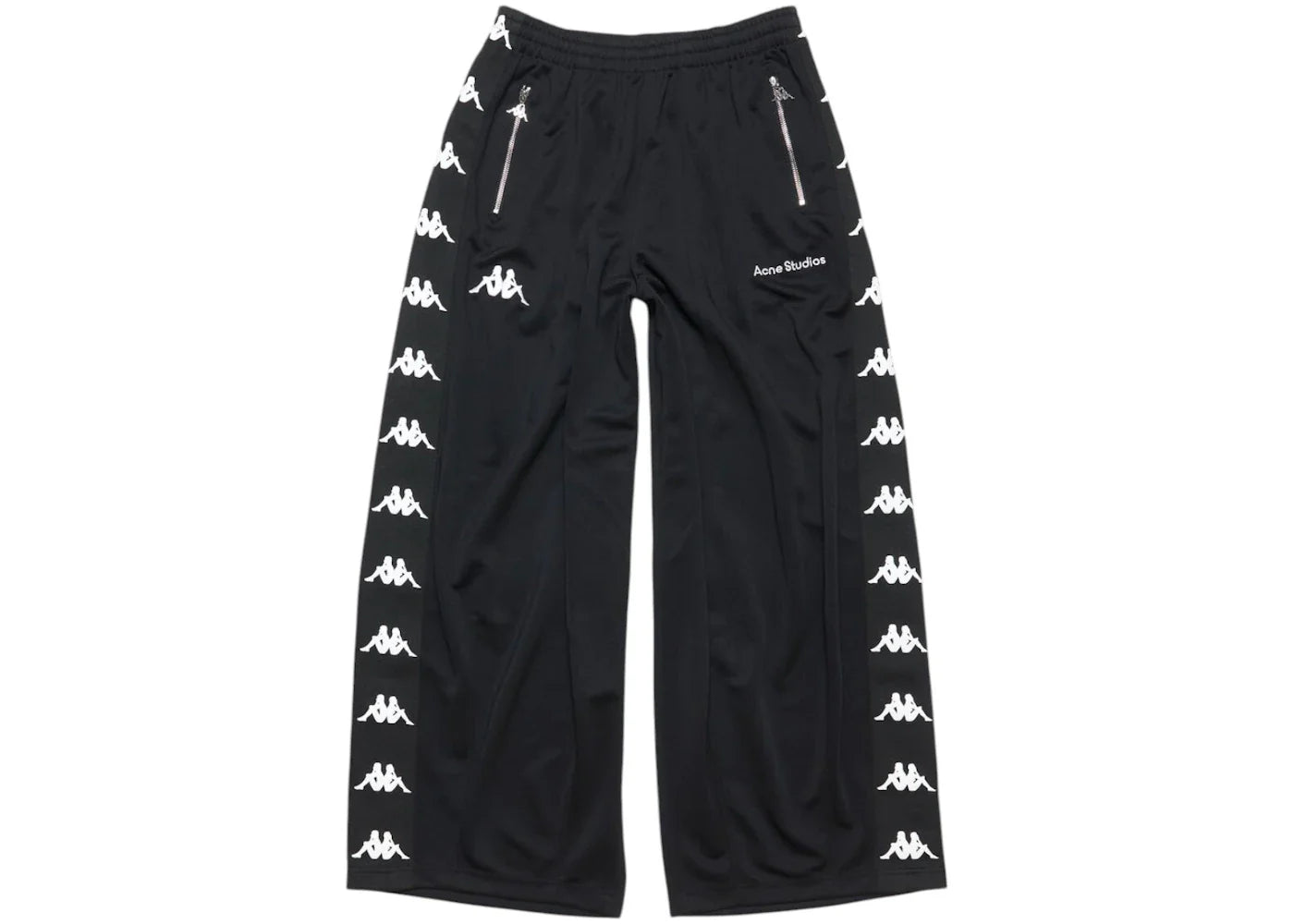 Acne Studios x Kappa Relaxed Fit Trousers Black
