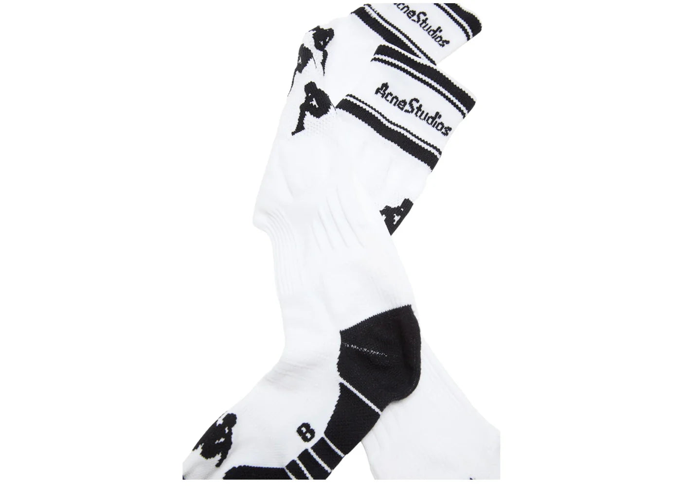 Acne Studios x Kappa Socks White/Black
