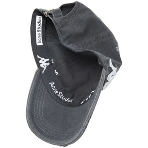 Acne Studios x Kappa Twill Logo Cap Black/White