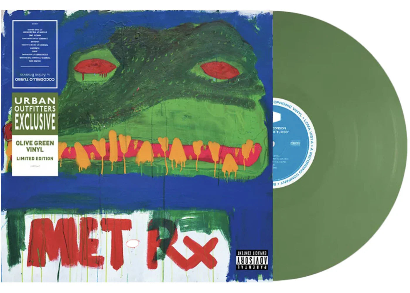Action Bronson Cocodrillo Turbo 2XLP Urban Outfitters Exclusive Vinyl Olive Green