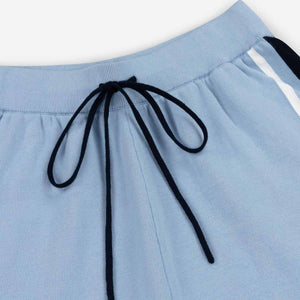 Alma De Ace Notu Knitted Blue Shorts