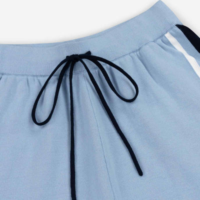 Alma De Ace Notu Knitted Blue Shorts
