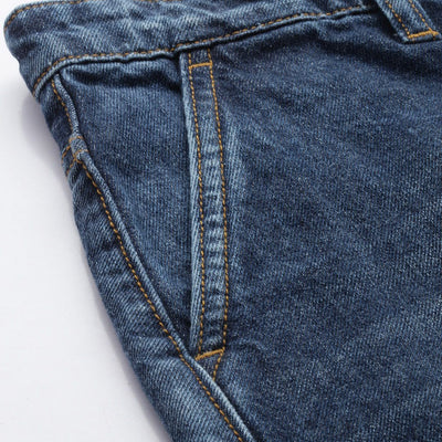 Men's Blue Relaxed Fit Solid Jeans