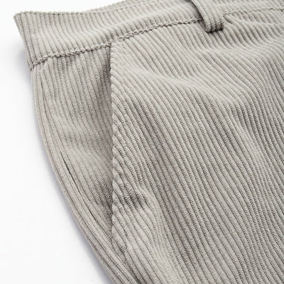 Men's Grey Straight Fit Textured Trousers