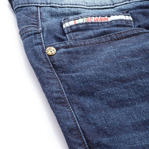 Men's Blue Bootcut Solid Stretchable Jeans