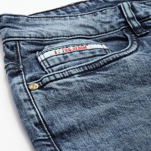 Men's Blue Slim Fit Solid Jeans