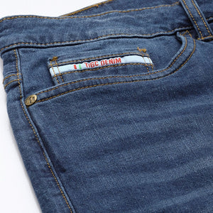 Men's Blue Slim Fit Solid Jeans