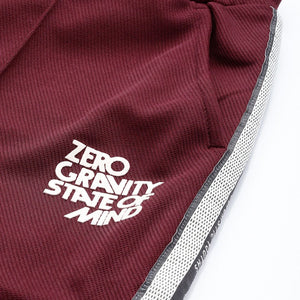 Men's Maroon Relaxed Fit Printed Wide Leg Joggers