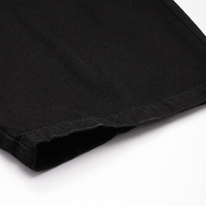 Men's Black Relaxed Fit Solid Jeans