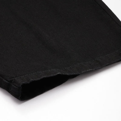 Men's Black Relaxed Fit Solid Jeans