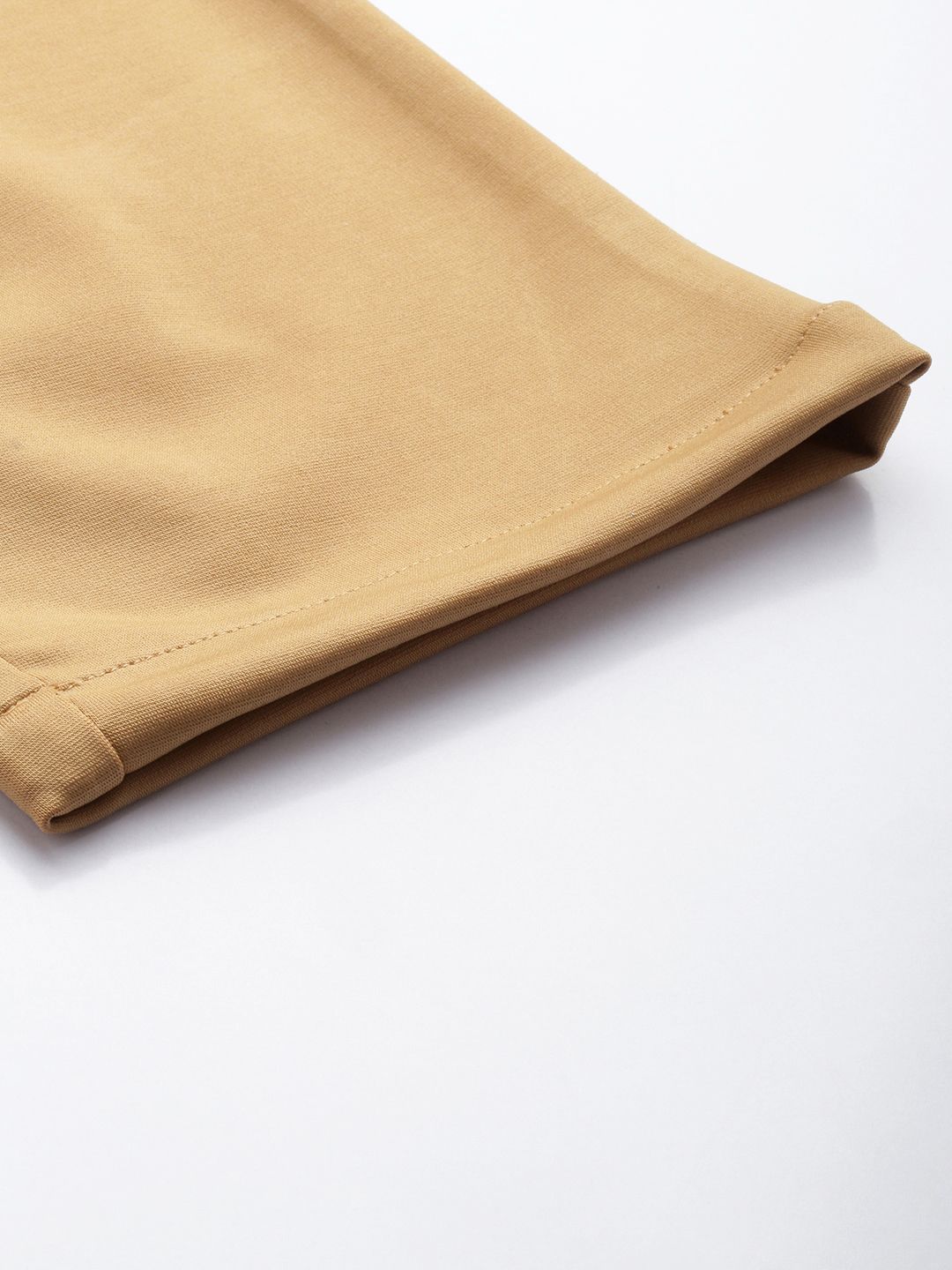 Men's Brown Relaxed Fit Solid Chinos