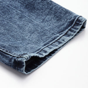 Men's Blue Slim Fit Solid Jeans