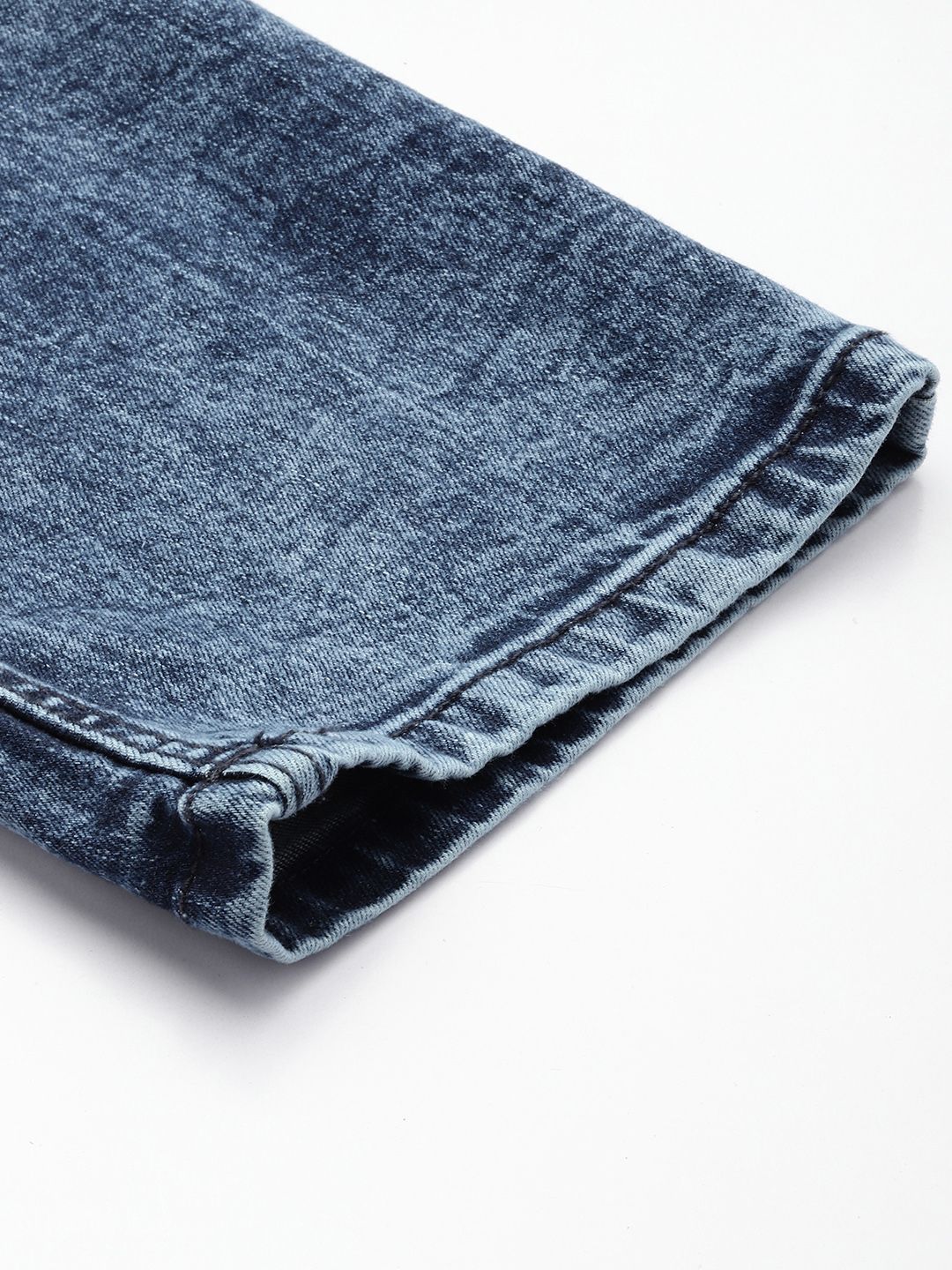 Men's Blue Slim Fit Solid Jeans