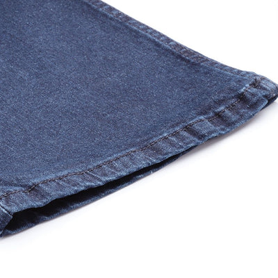 Men's Blue Bootcut Solid Stretchable Jeans