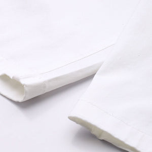 Men's White Regular Fit Solid Chino Shorts
