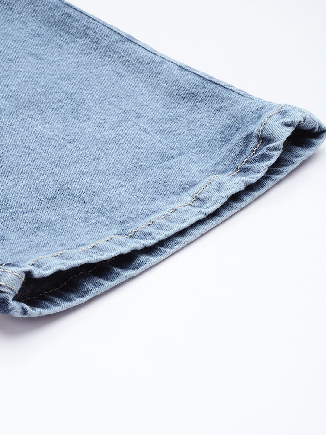 Men's Blue Bootcut Solid Stretchable Jeans