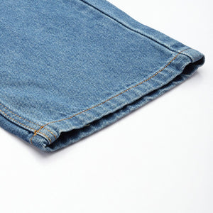 Men's Blue Straight Fit Solid Jeans