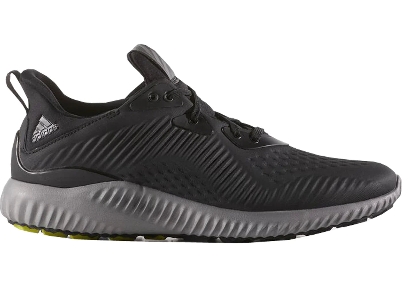adidas Alphabounce Core Black Semi Solar Yellow