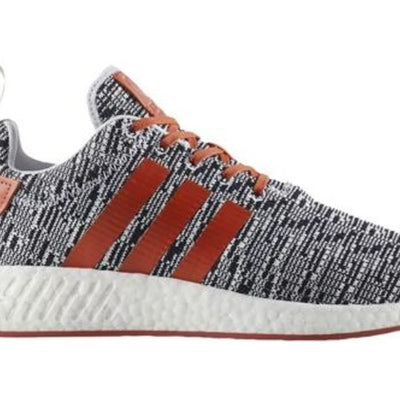 adidas NMD R2 White Grey Solar Red