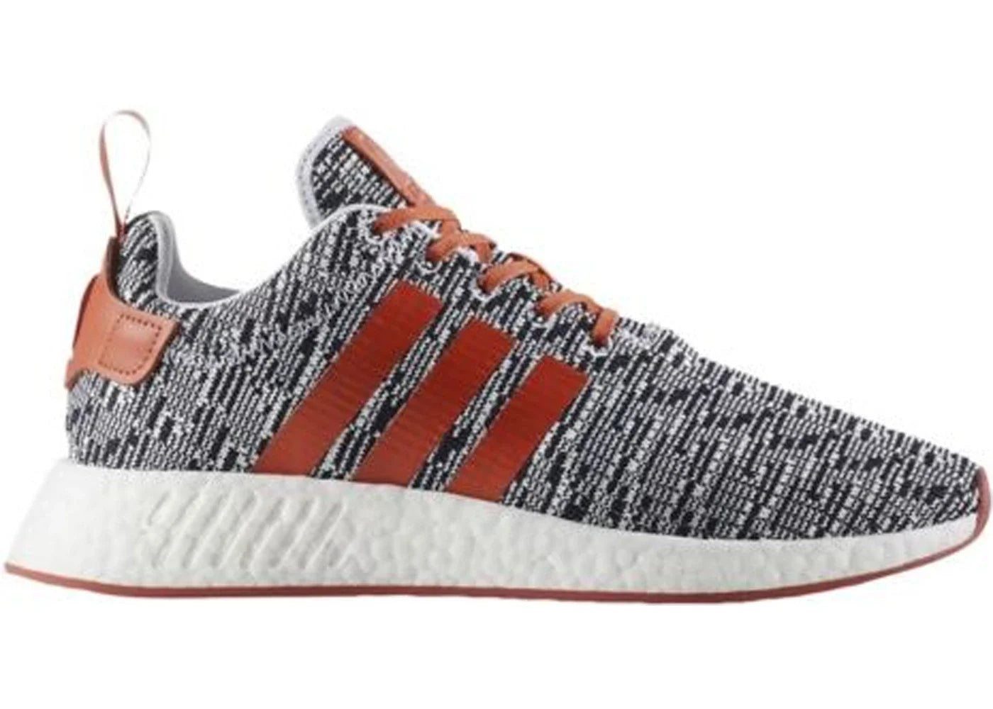 adidas NMD R2 White Grey Solar Red