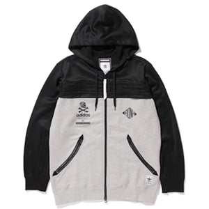 adidas Neighborhood Zip Up Hoodie Black/Grey
