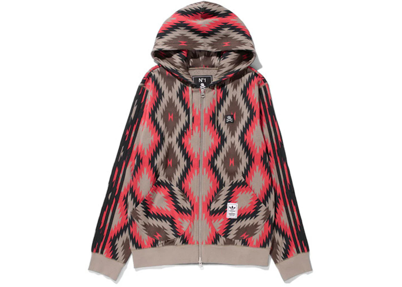 adidas Neighborhood Zip Up Hoodie Clay
